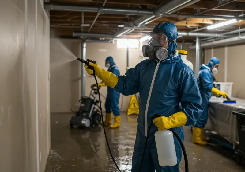 Basement Sanitization and Antimicrobial Treatment process in Haverstraw, NY